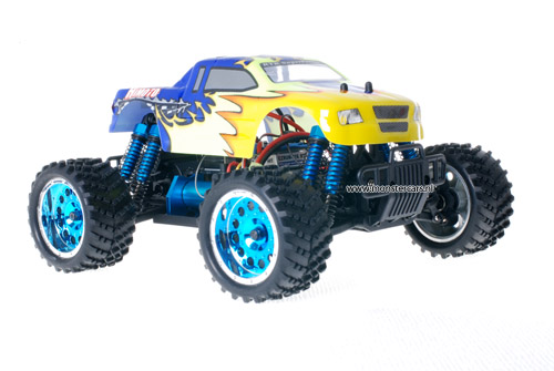 Himoto 1:16 Brushless Truck 2.4GHz Blue Explosive